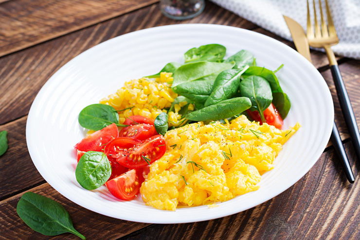 can you freeze scrambled eggs in different forms ? 
