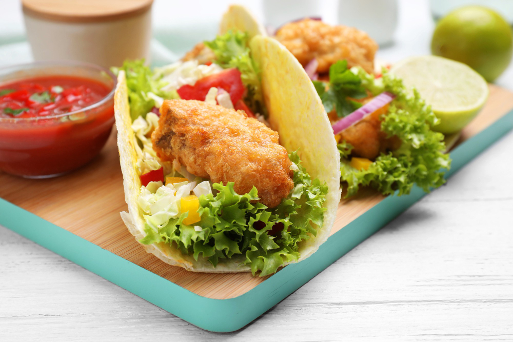 Easy Air Fried Fish Tacos Recipe in 13 minutes – The Foodnom